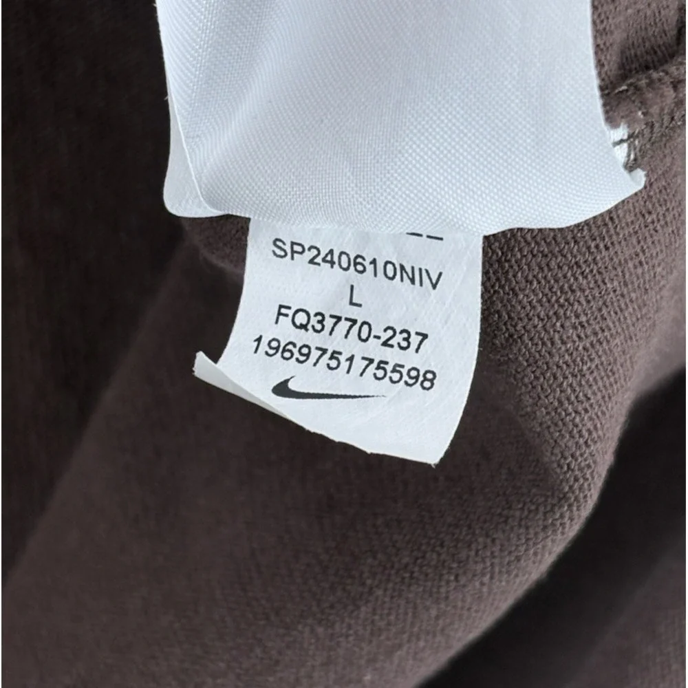 Nike Max90 Playing Field Long Sleeve Tee Mens L Loose Fit Brown Embroidered Logo